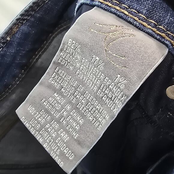 Seven Melissa Mccarthy Jeans Womens 18W Crop Denim Dark Wash Mid Rise - Picture 10 of 12